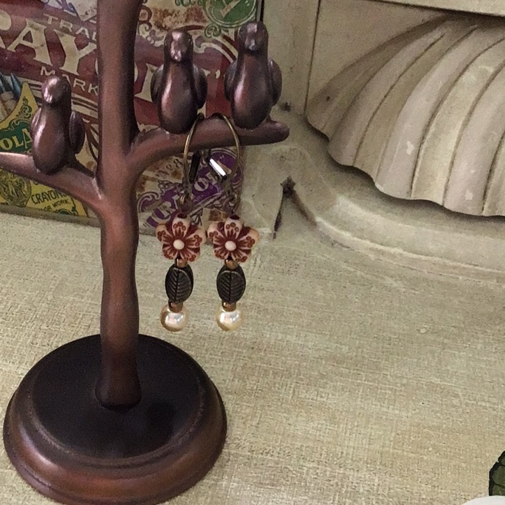 Handmade Flower Earrings